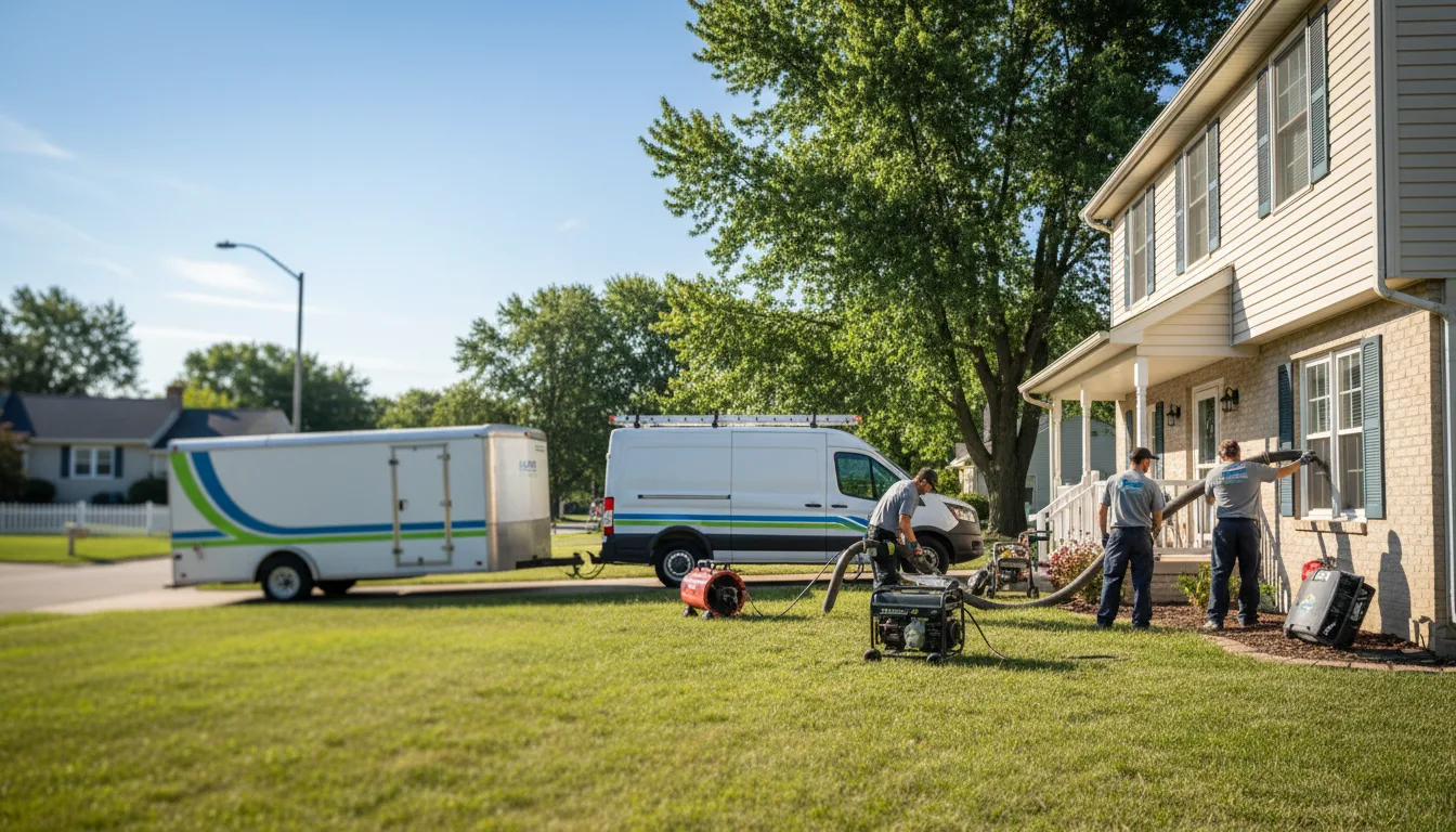 Flooded Basement Restoration And Cleanup With Repair in South Hutchinson, KS near me
